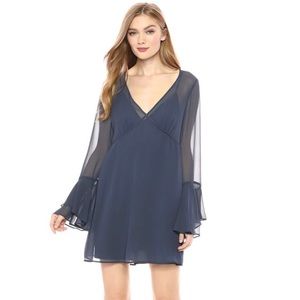 NWT BCBGENERATION CHIFFON V-NECK SLIP DRESS SZ XS